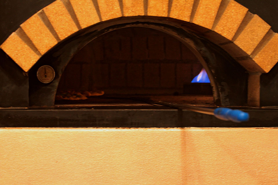 Oven for pizza of the Blei Restaurant
